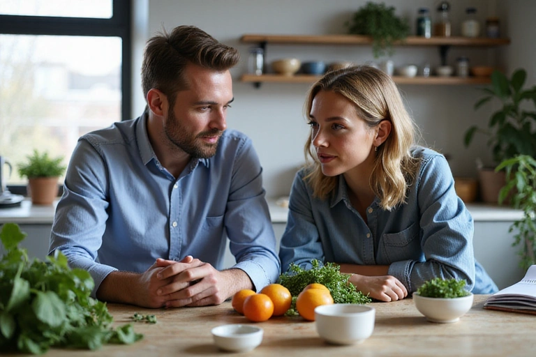 Founders discussing natural ingredients