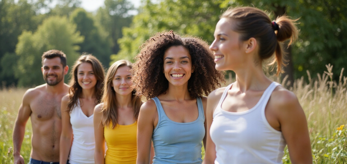 Diverse models radiating health and vitality, showcasing natural beauty and energy